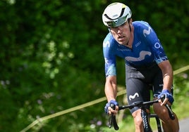 Oier Lazkano, en el Tour