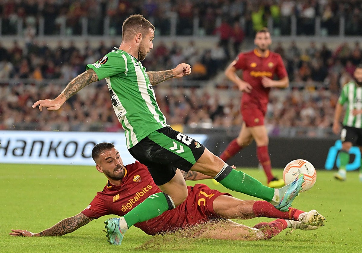 Ruibal en el Roma - Betis de 2022