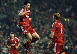 El rastro de Xabi, una «leyenda» en Liverpool: casa en Albert Dock, vistas al Mar Irlandés, cenas en The Shankly Hotel y una Champions épica