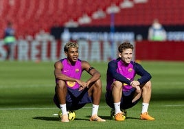 Lamine Yamal, con Fermín