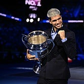 Alcaraz ya tiene su trofeo de número 1: «Es un objetivo que no puedes lograr tú solo»
