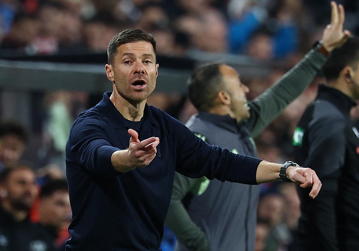 Xabi Alonso, en el estadio de Vallecas