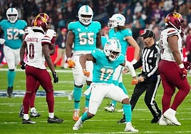 Épica victoria de los Dolphins y un Bernabéu casi hasta los topes: la NFL se va de Madrid con un sobresaliente