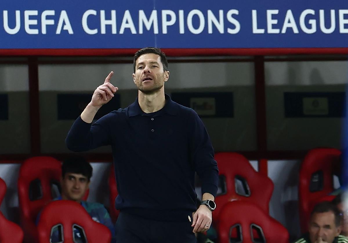 Xabi Alonso in the Champions League match against Olympiacos