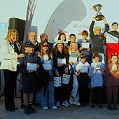 Los premiados en el Trofeo Cidade da Coruña de Optimist