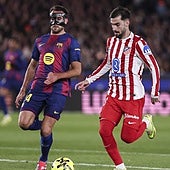 Baena y Giménez hacen más cara para el Atlético la derrota en el Camp Nou