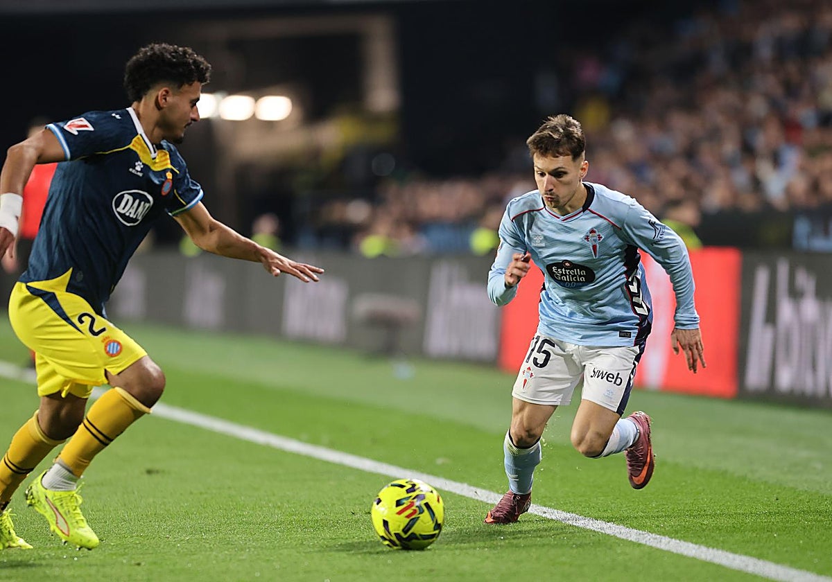 Bryan Zaragoza, en un partido ante el Espanyol