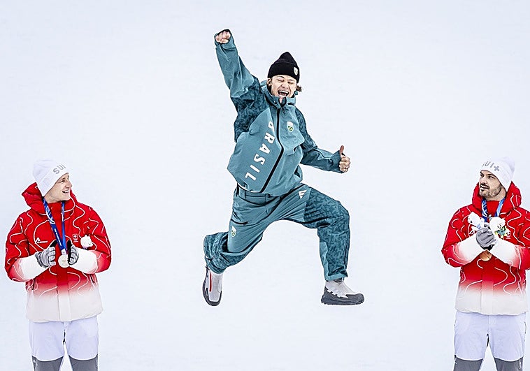 Lucas Pinheiro hace historia para Brasil: de aspirar a ser Ronaldo a campeón olímpico en eslalon gigante