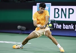 Dónde ver online y en televisión a Alcaraz hoy en Indian Wells y a qué hora juega contra Ruud