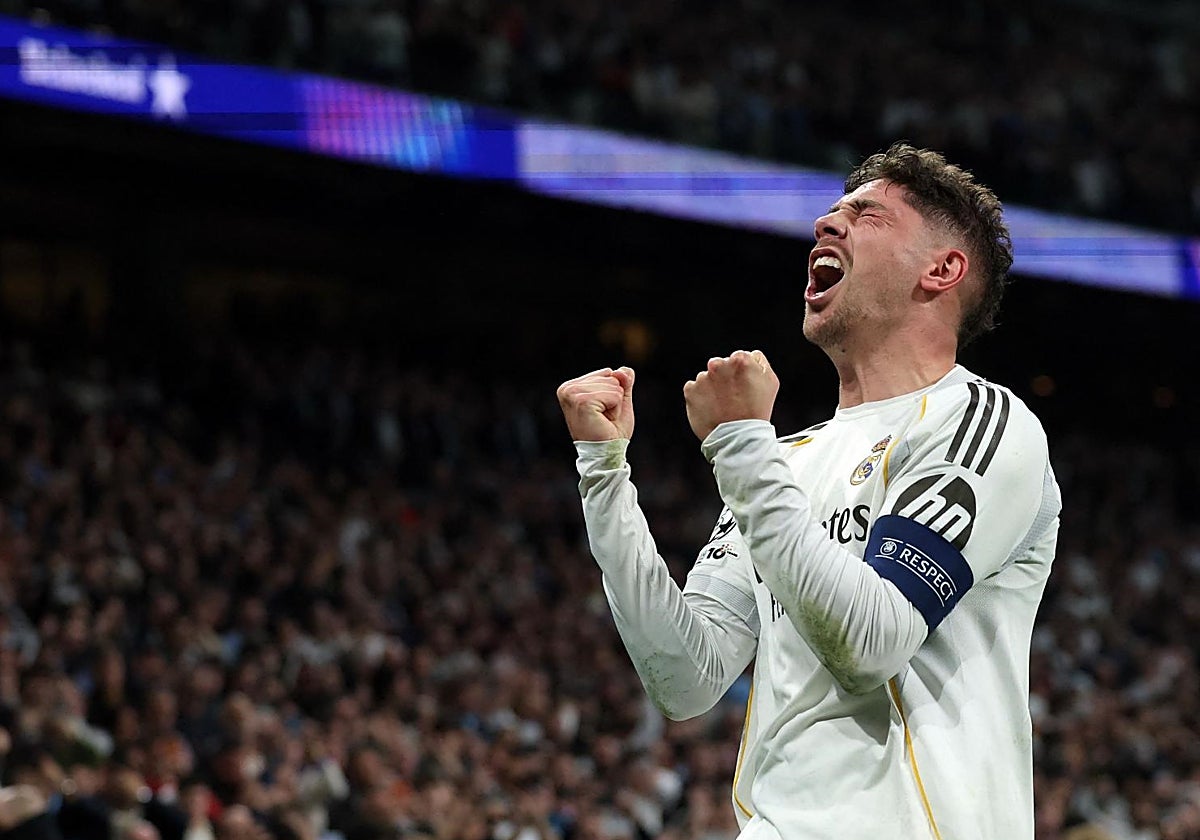 Fede Valverde en acción durante un partido anterior