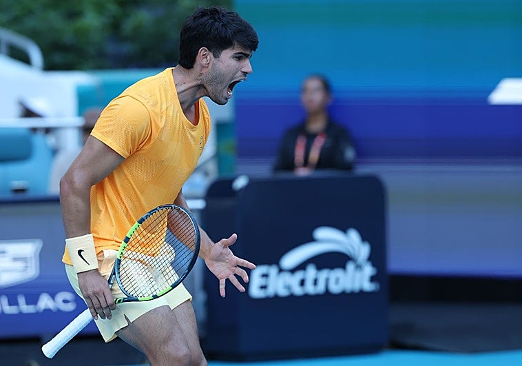 Carlos Alcaraz se despide del Masters 1000 de Miami.