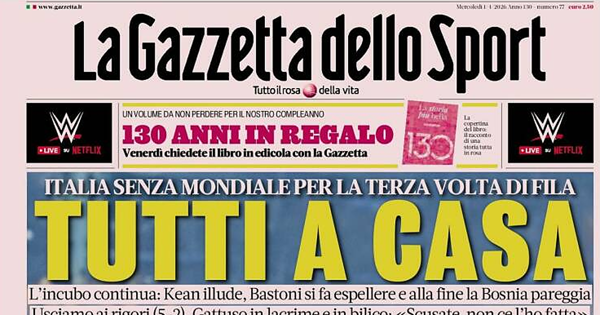 «Desastre»,  «Apocalipsis», «Tragedia», «Drama»: las reacciones de la prensa a la eliminación de Italia