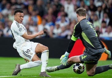 Mbappé lleva al Madrid con vida a Múnich