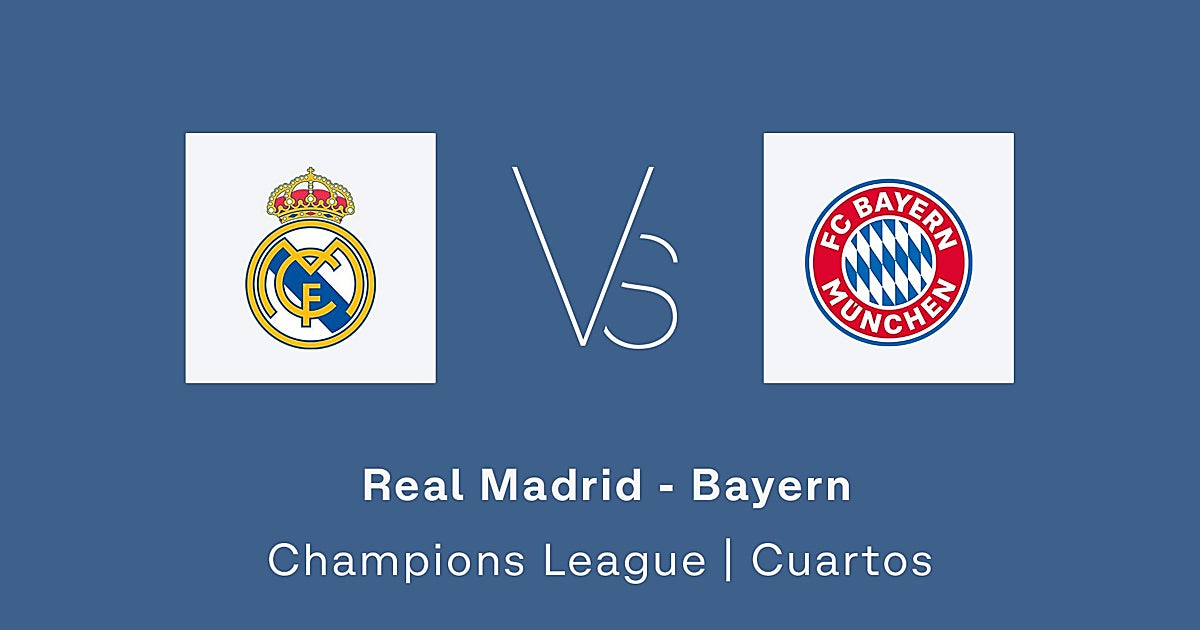Estadísticas del Real Madrid - Bayern Múnich , ida de los cuartos de final de la Champions