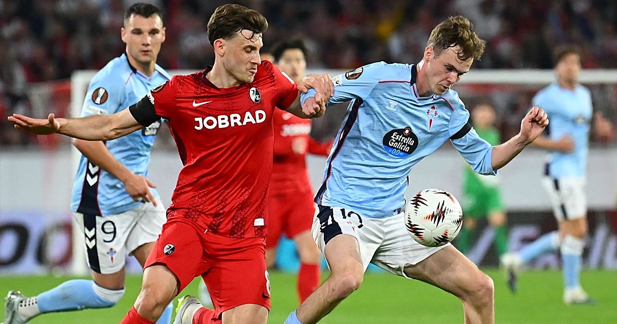 El Friburgo, posible rival del Betis o el Braga en las semifinales de la Europa League tras golear al Celta