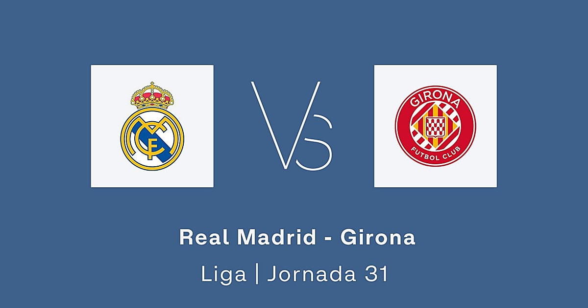 Estadísticas del Real Madrid - Girona de la jornada 31 de la Liga