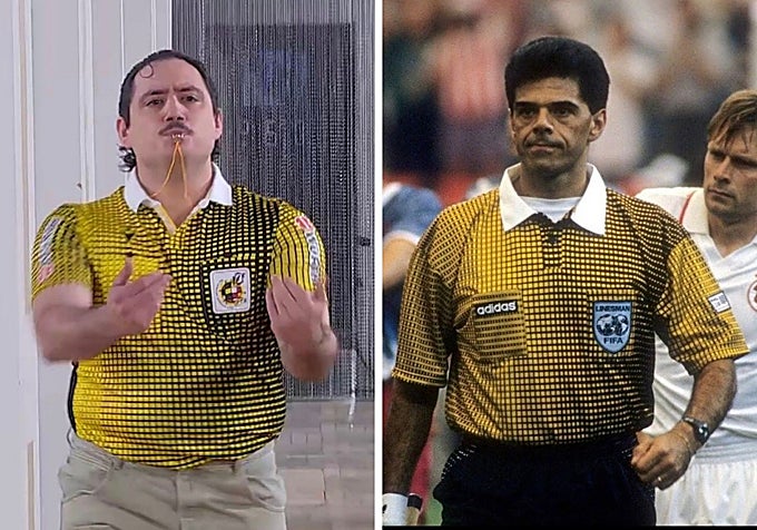 Kit tributo (izquierda) y original (derecha).