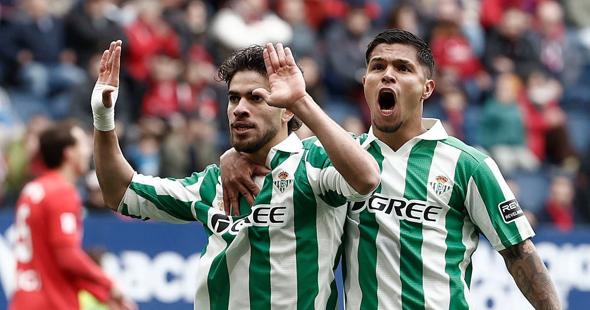 Osasuna - Betis: El empate puede estar bien; el 5 de 21, no (1-1)