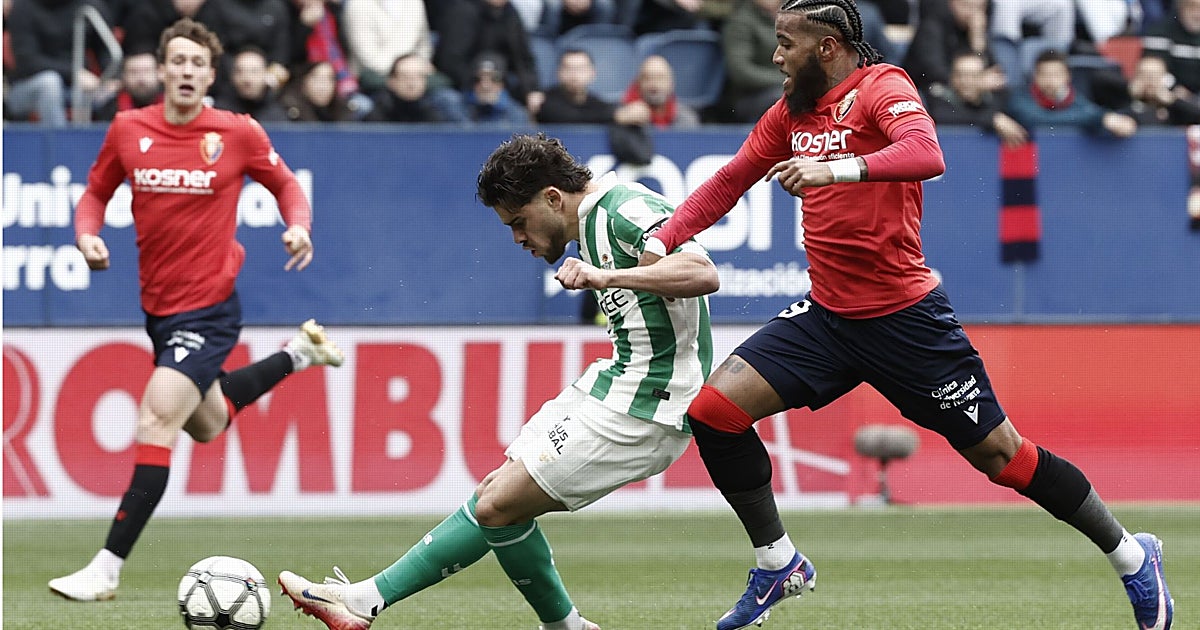 Osasuna - Betis, las notas de los jugadores: sólo Abde crea peligro de verdad
