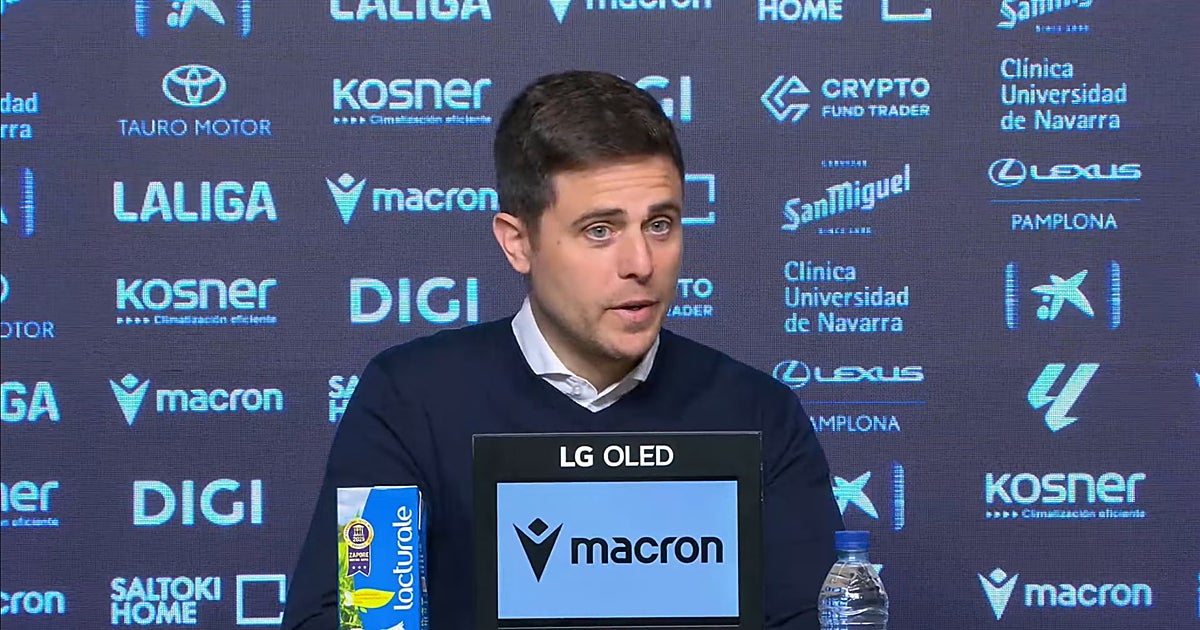 Lisci, entrenador de Osasuna: «El penalti que nos pitan es un penaltito, de fútbol moderno»