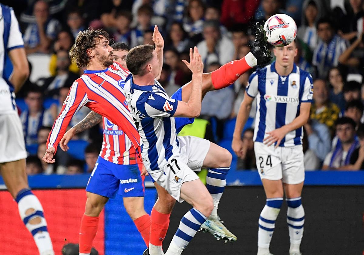 Alineación del Atlético de Madrid y la Real Sociedad en la final de la ...