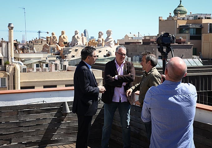 Bartomeu, durante la sesión de fotos de esta entrevista.