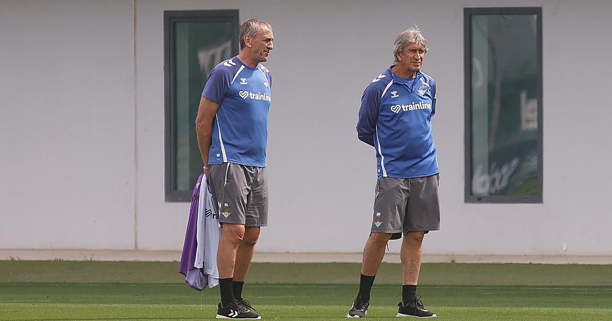 Only write the title, nothing else. Pellegrini defends his work at Betis amid European exit and fifth-place stability: “I do my job, I have a reasoned opinion” — Ver Más