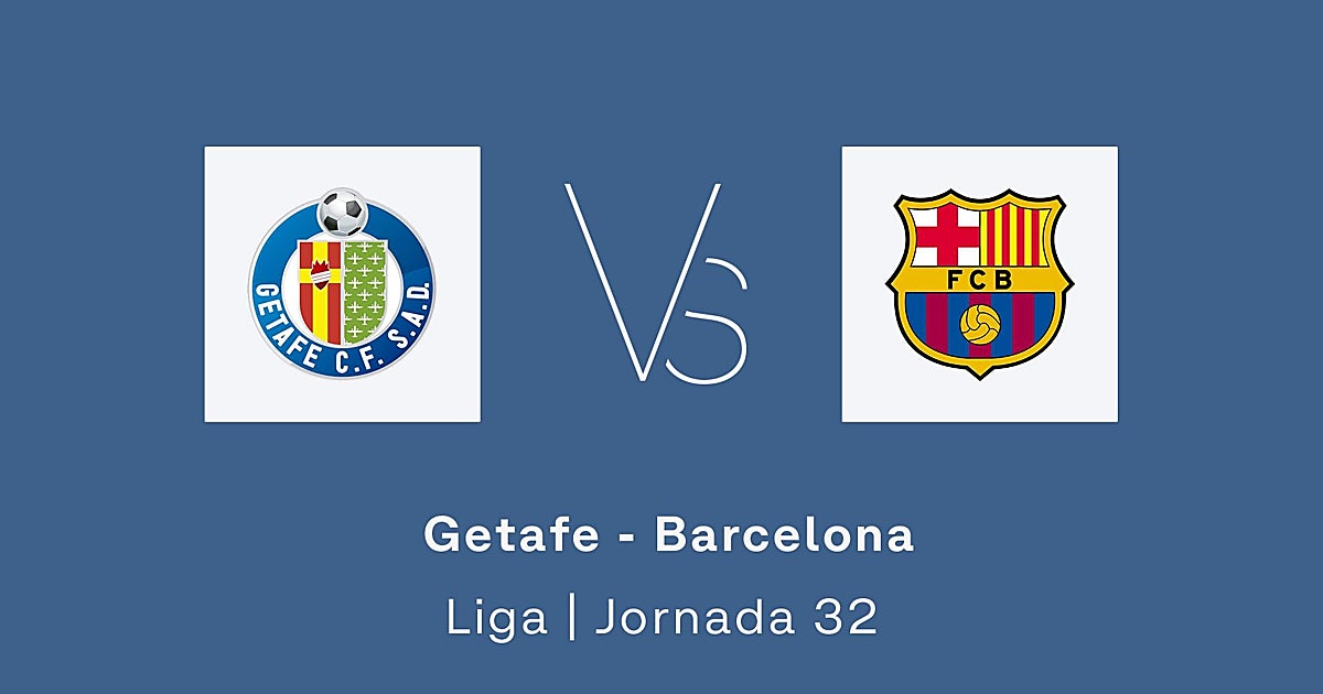Estadísticas del Getafe - Barcelona de la jornada 32 de la Liga