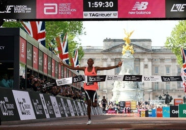 Sabastian Sawe rompe la barrera de las dos horas en maratón: 1h59:30
