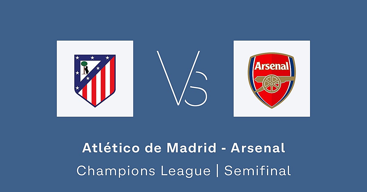 Estadísticas de la ida de la semifinal de Champions Atlético - Arsenal