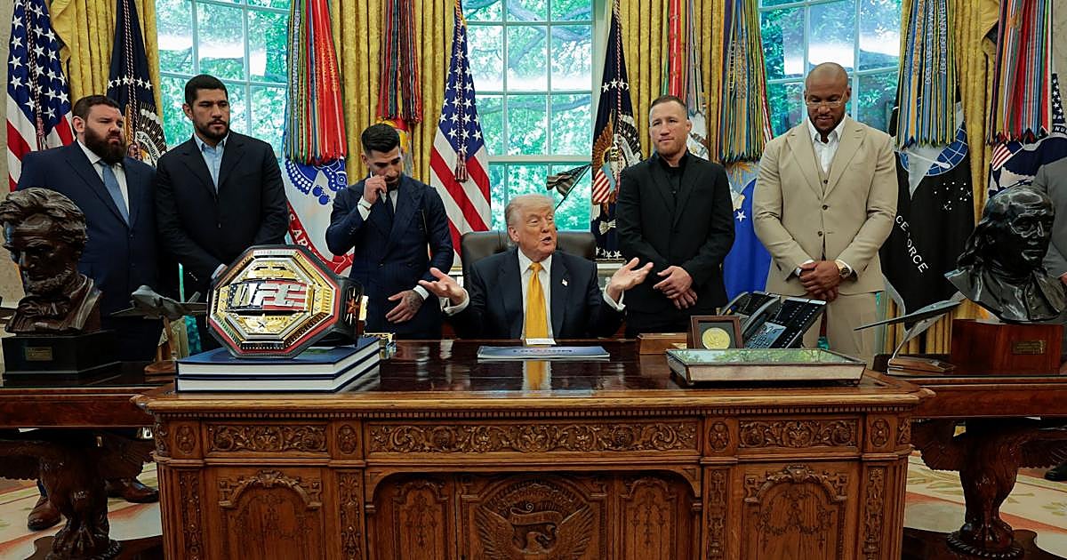 Topuria entra en el Despacho Oval antes de llevar la UFC a la Casa Blanca