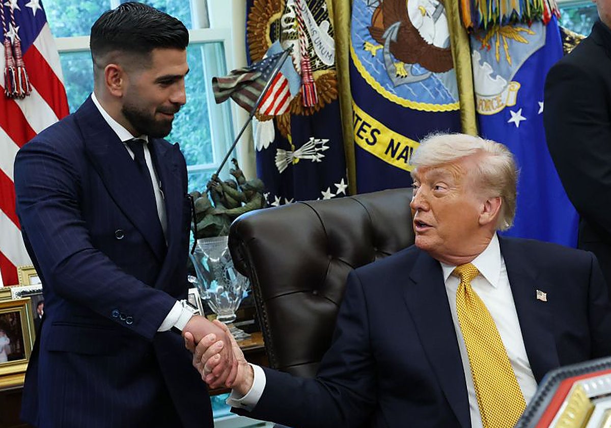 Topuria Trump Ilia Topuria, a Donald Trump: «¿Por qué quieres darle la prueba más ...