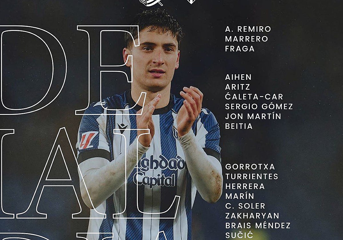 Guedes y Zubeldia, bajas en la convocatoria de la Real Sociedad para ...