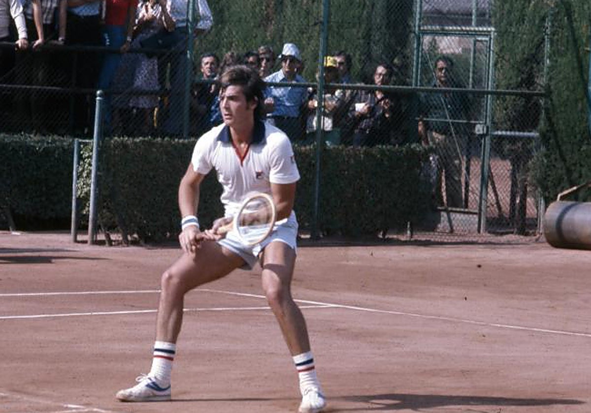 Adriano Panatta en sus tiempos de jugador.