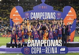 El Barcelona se impone ante el orgullo atlético y levanta la Copa de la Reina
