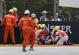 Brutal accidente de Álex Márquez, trasladado de urgencia al hospital