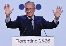 Florentino sale al ataque: «Ahora entendemos por qué ningún banco español le dio el aval»
