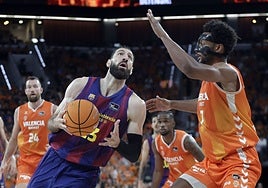 El Barça se lleva el primer asalto en un monumental partido contra el Valencia