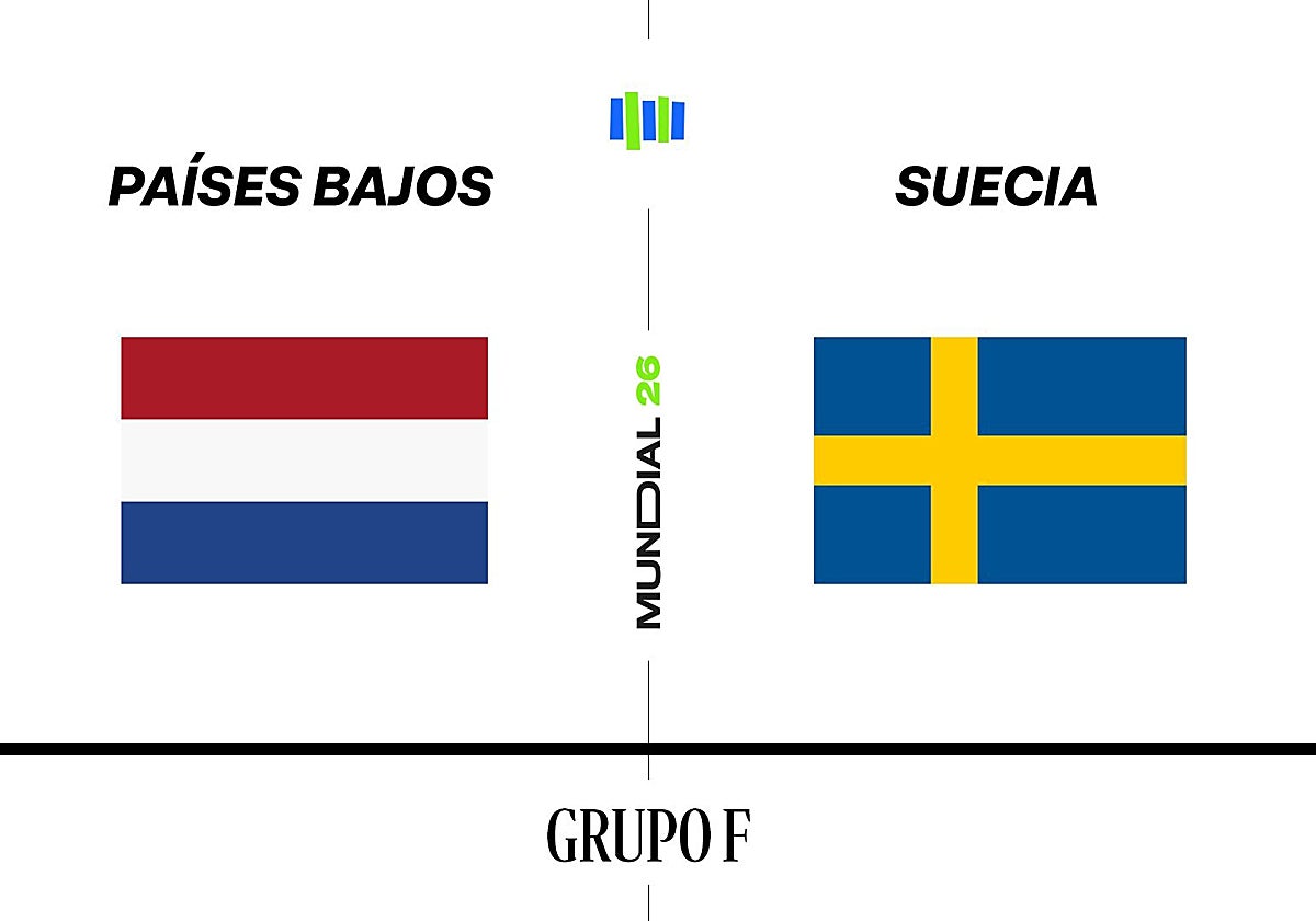 Estadísticas del Países Bajos - Suecia del grupo F de la primera fase del Mundial