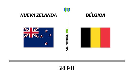 Estadísticas del Nueva Zelanda - Bélgica, partido del Mundial 2026