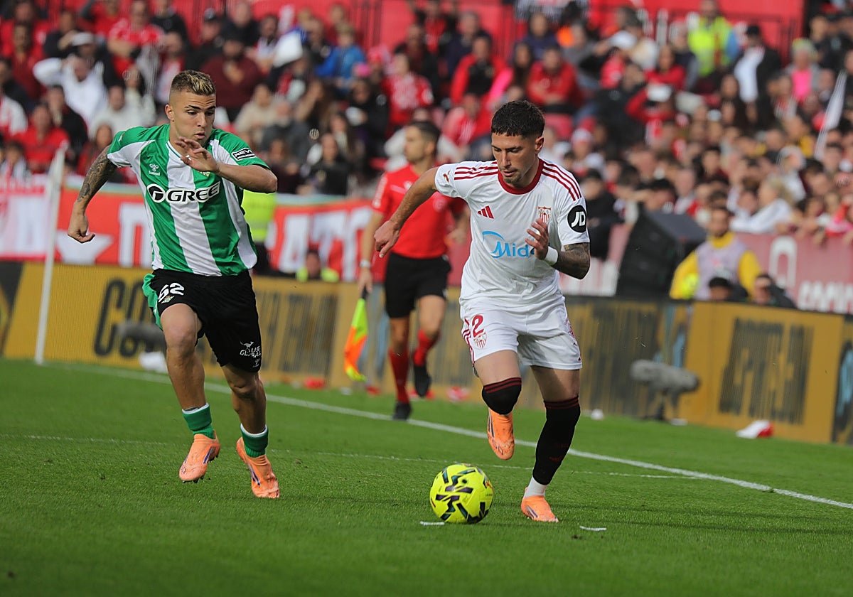 Lance del derbi de la primera vuelta en Nervión