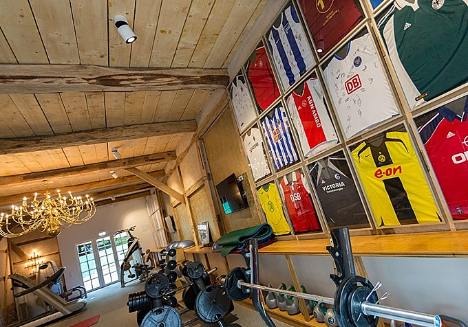 El gimnasio del hotel de concentración del Betis en Alemania
