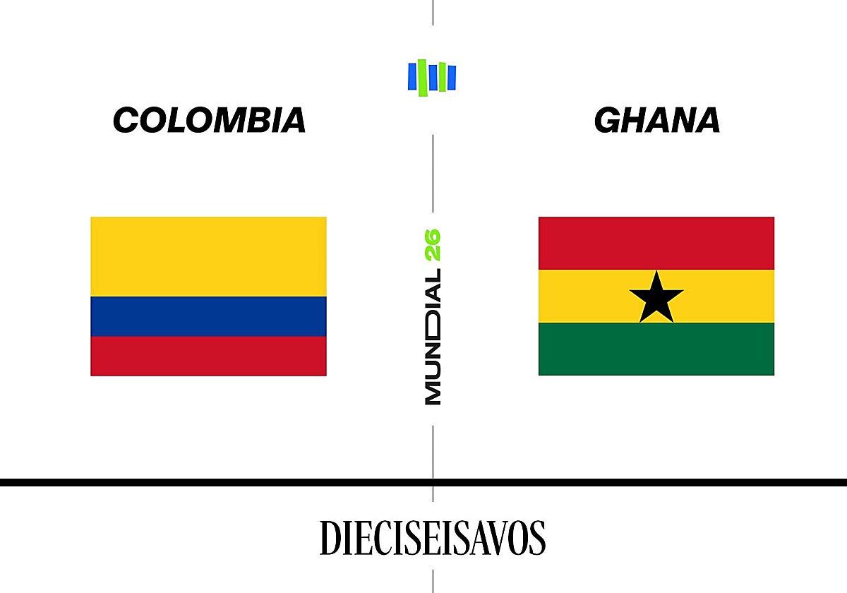 Estadísticas del Colombia - Ghana de dieciseisavos de final del Mundial