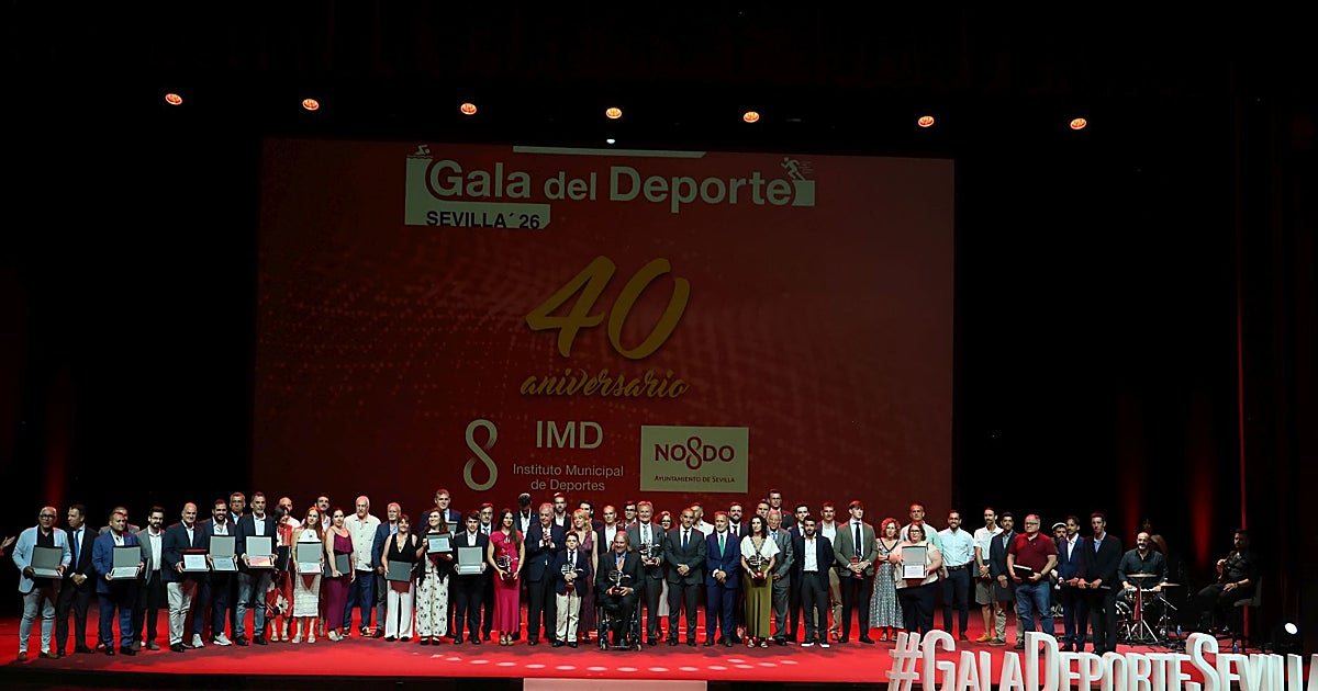 La Gala del Deporte de Sevilla 2026 premia a clubes y deportistas con reconocimiento especial al IMD