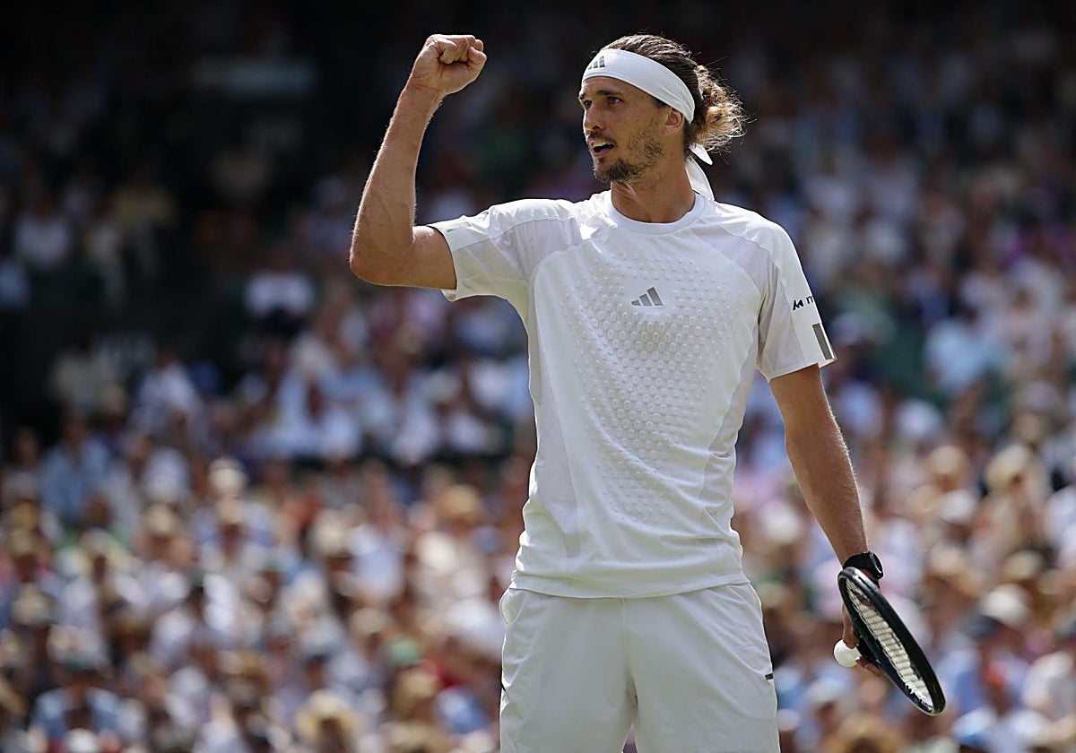 Zverev se agiganta hacia su final en Wimbledon