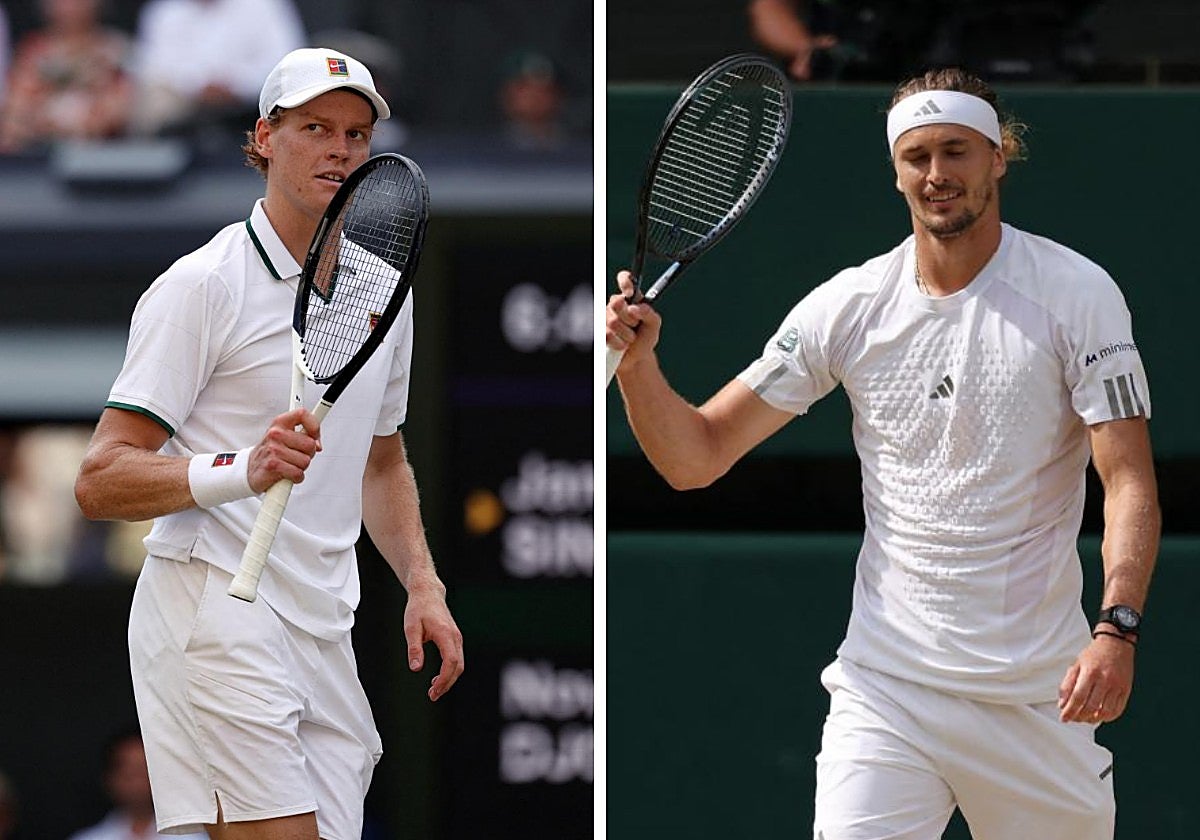 Sinner, a defender su corona en Wimbledon ante el crecido Zverev