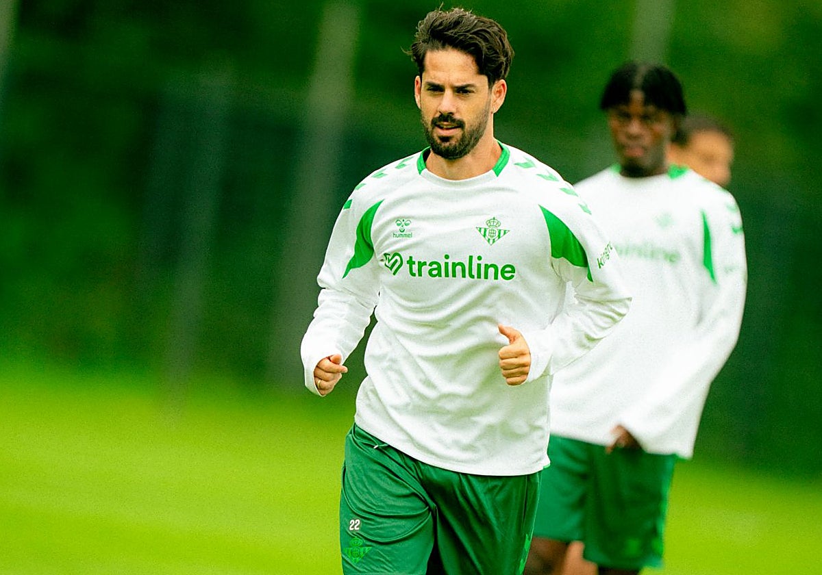 Isco, durante un entrenamiento del equipo bético en Alemania