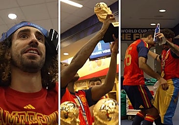 Bailes y baño de champán: la euforia de España en Nueva York