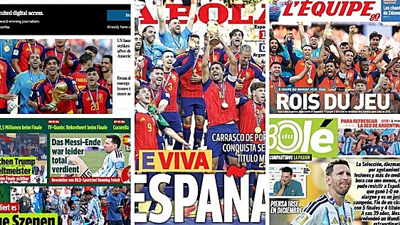 Clamor mundial por España y éxtasis británico: «Fútbol 1-Delincuentes 0»