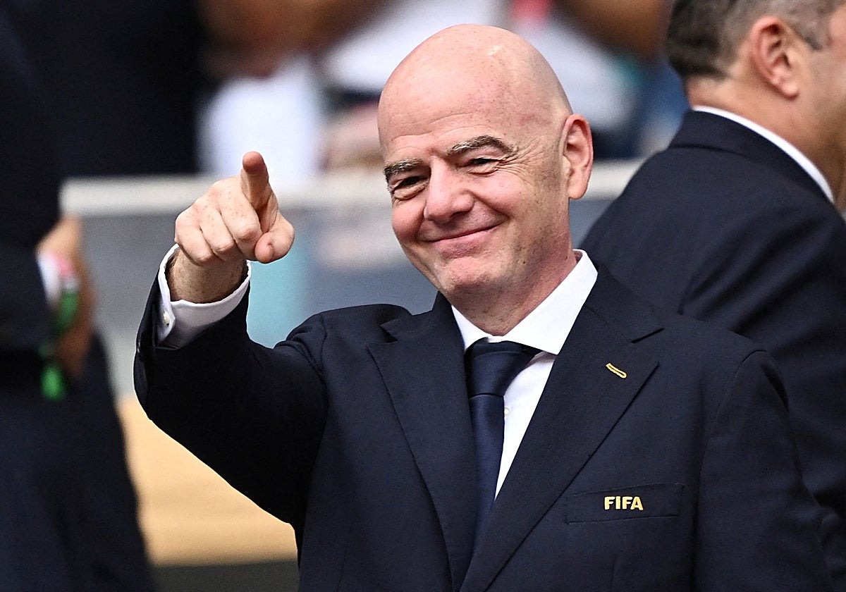 Infantino, en la final del pasado Mundial